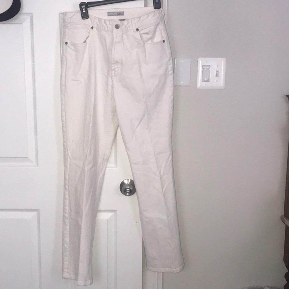 Chico’s marquis style white jeans